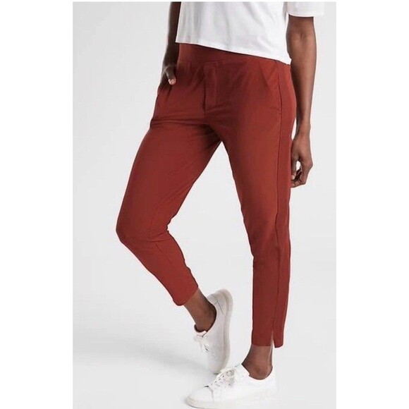 Athleta Pants - Athleta Size 4 Brooklyn Mid Rise Legacy Ankle Pant Canyon Red